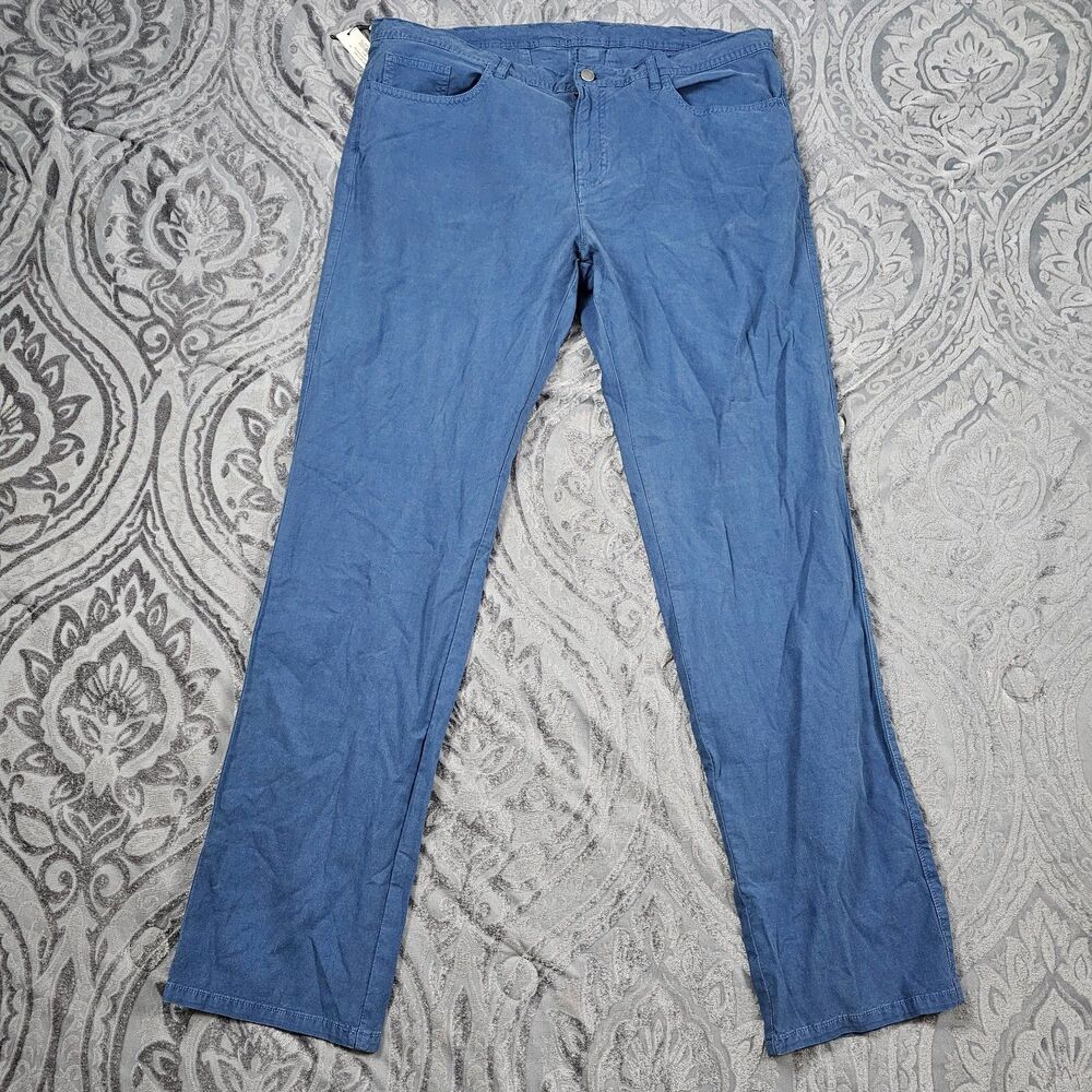 Turtleson Pants Mens 40x34* Blue Stretch Performance Golf Casual Flat Front Prep